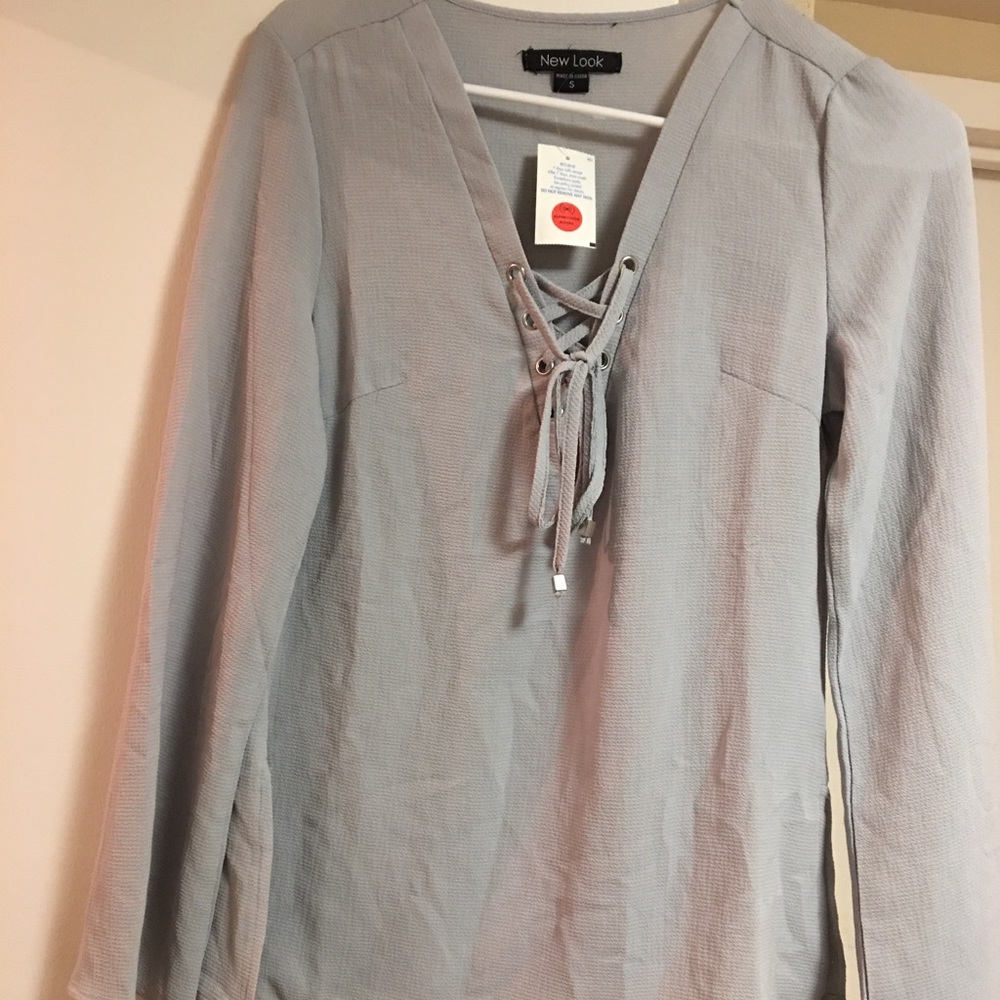 Gray blouse